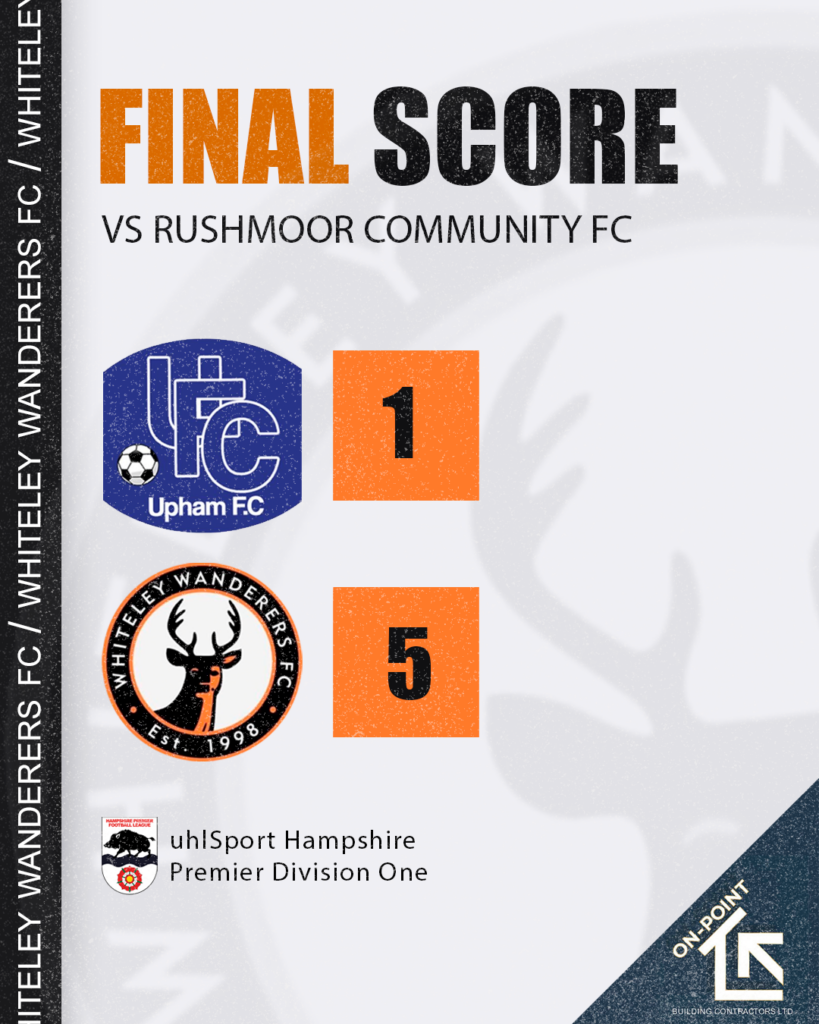 Match Review: Upham FC (1) vs Whiteley Wanderers (5)